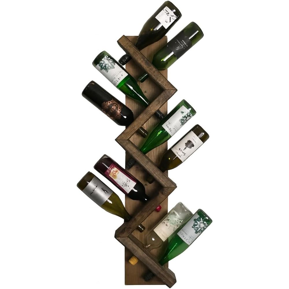 Wine Rack Wall Mount - Wandgemonteerde houten wijnrek