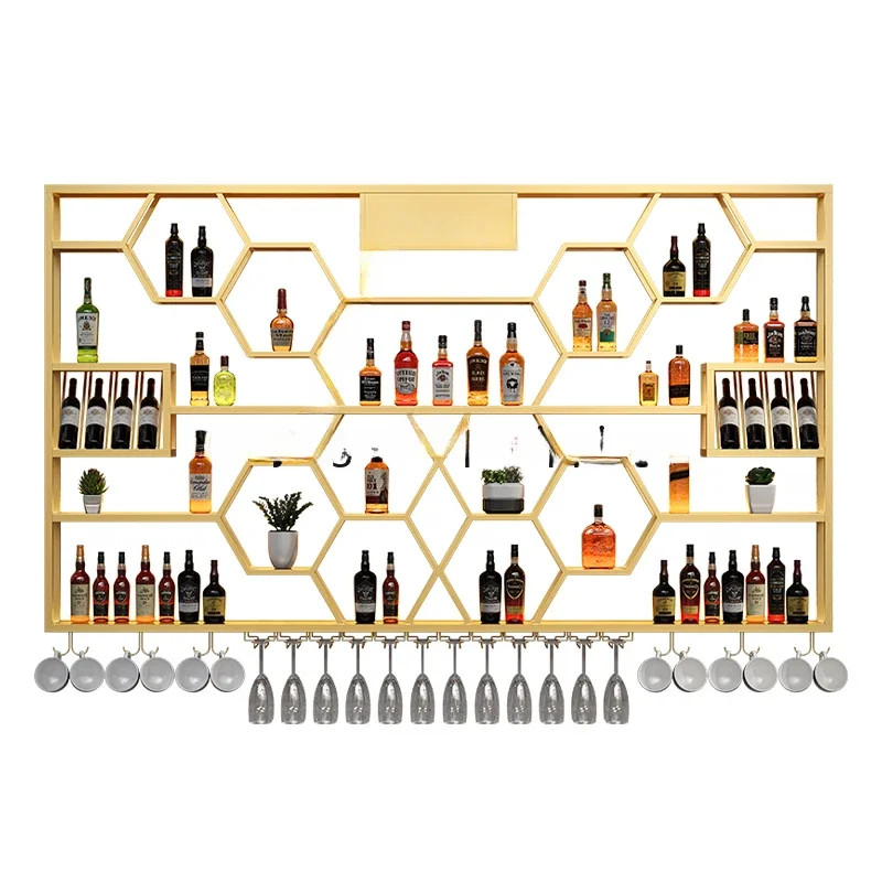 Wine Rack Wall Mount - Superieure wandgemonteerde mini-wijnrek vitrinekast bar drank