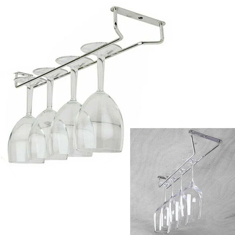 Wine Or Beer - Ondersteboven Hangende Wijnglazenhouder Champagne Glazenhouder RVS