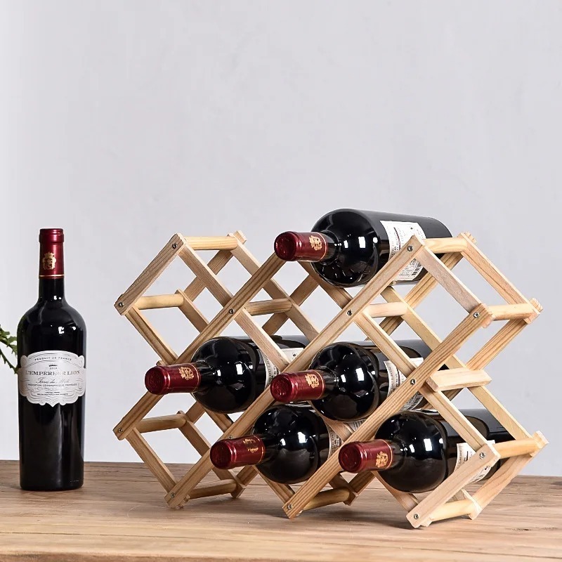 Wine Rack Wall Mount - Stapelbare wijnopslagplanken 3, 5, 6, 10