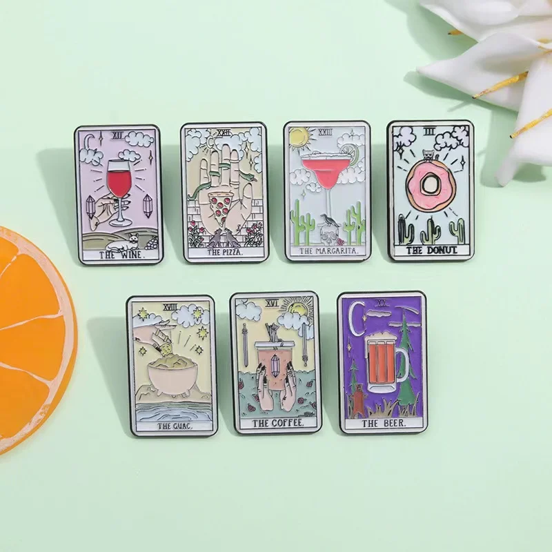 Custom Tarot Emaille Spelden B - Wine Beer Pizza recensie en prijs