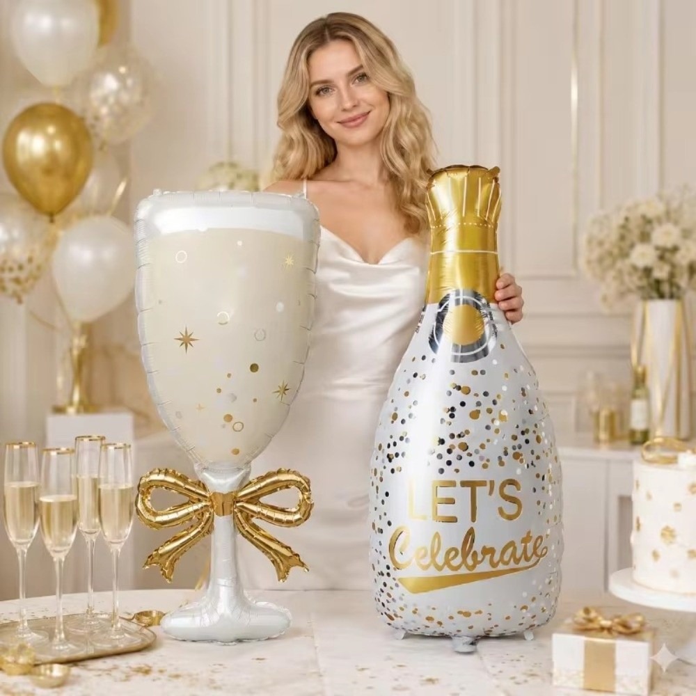 Reusachtige champagneflesballo - Wine Bottle Size recensie en prijs
