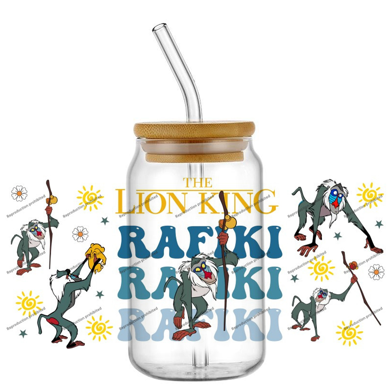 De KING Lion cartoonfiguren UV - Wine Beer Glass recensie en prijs