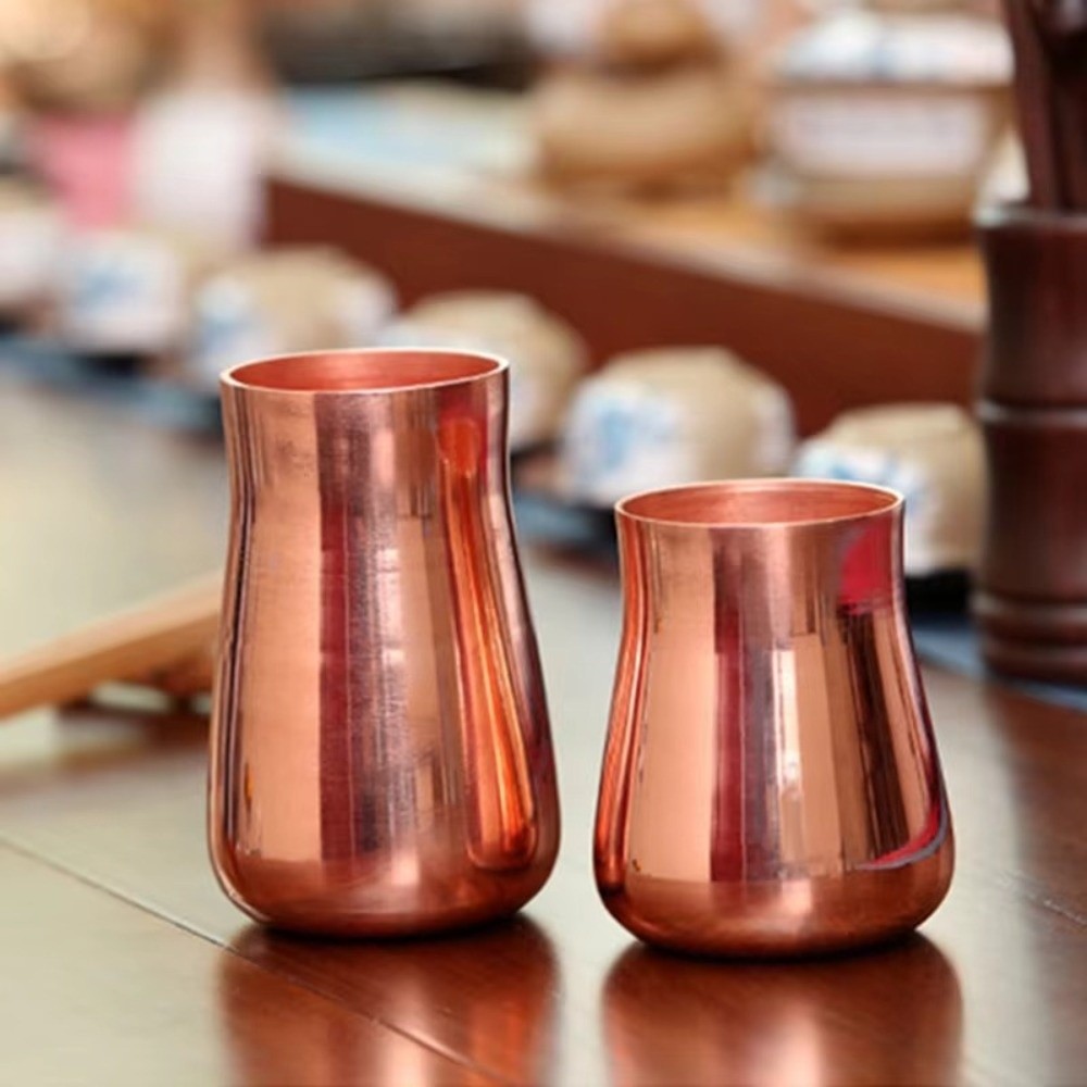 Handgemaakte mok van puur kope - Wine Beer Glass recensie en prijs
