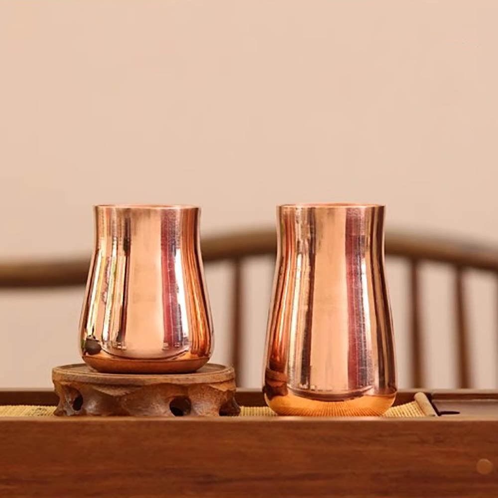 Handgemaakte mok van puur kope - Wine Beer Glass recensie en prijs
