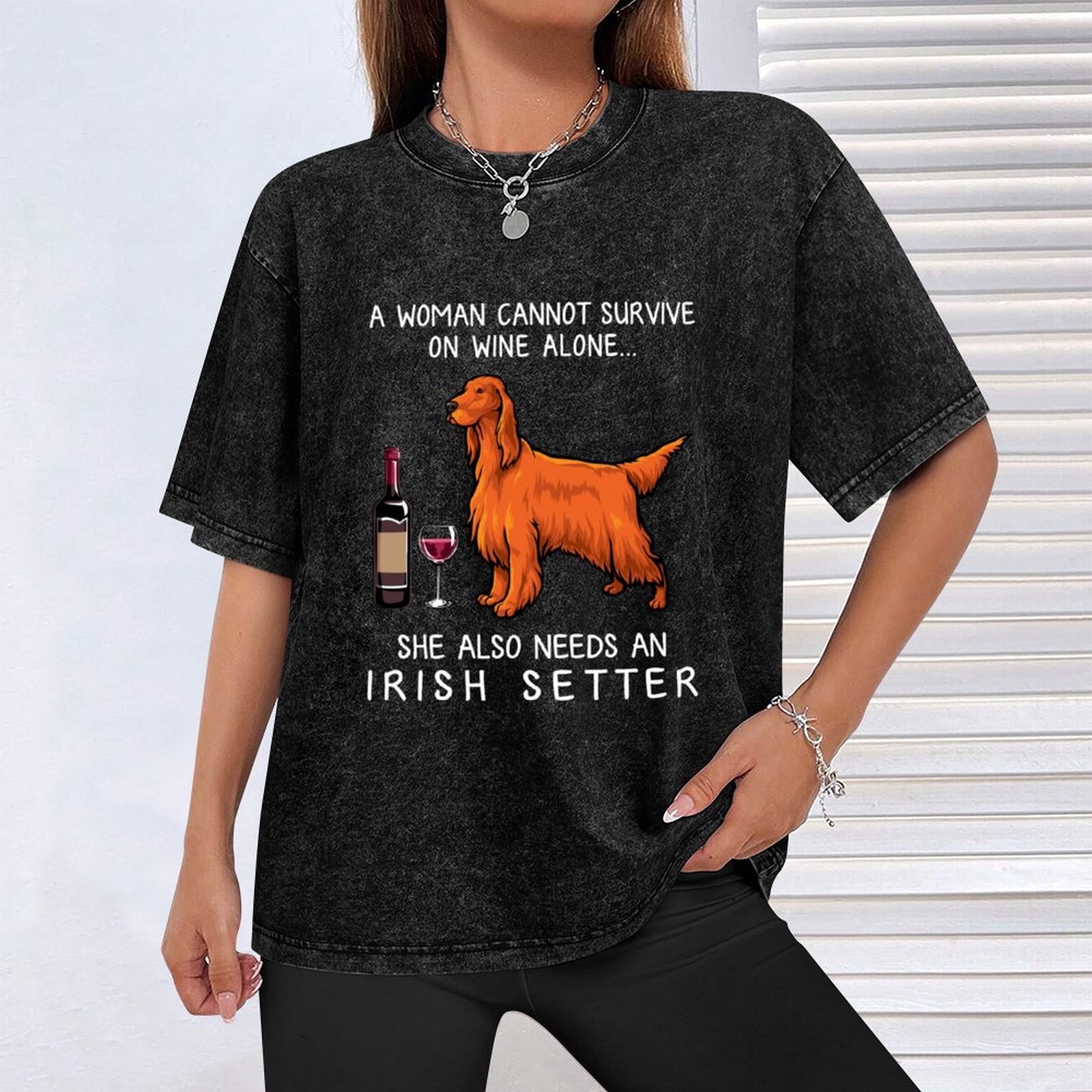 Ierse Setter en wijn Grappig h - Wine Or Beer recensie en prijs